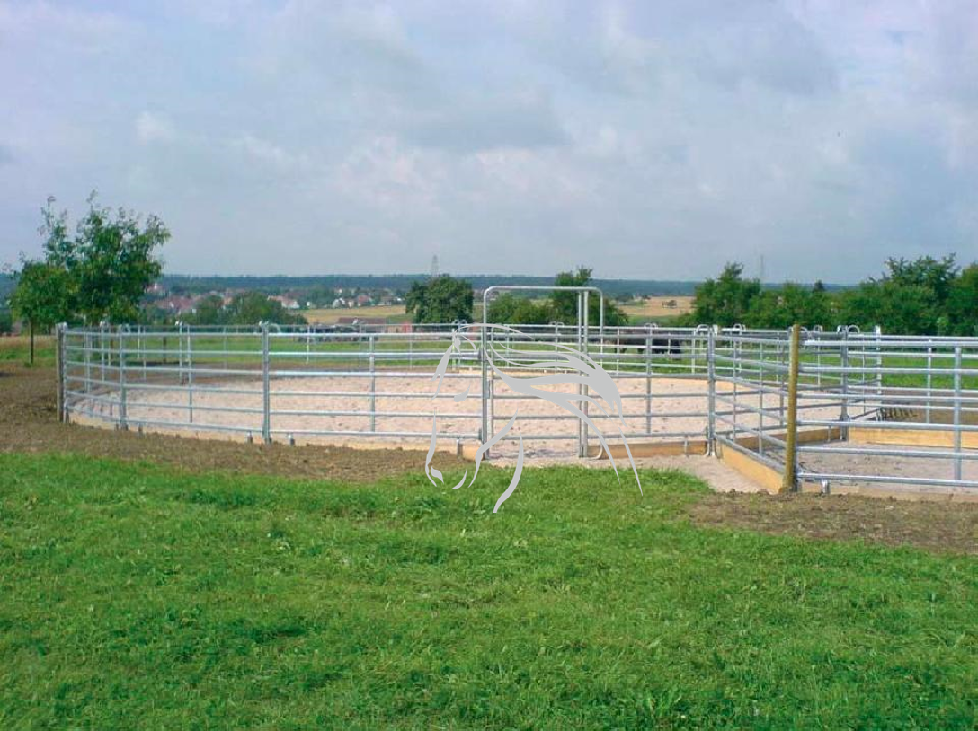 Veld Omheiningen Roundpen Longeercirkel Texas