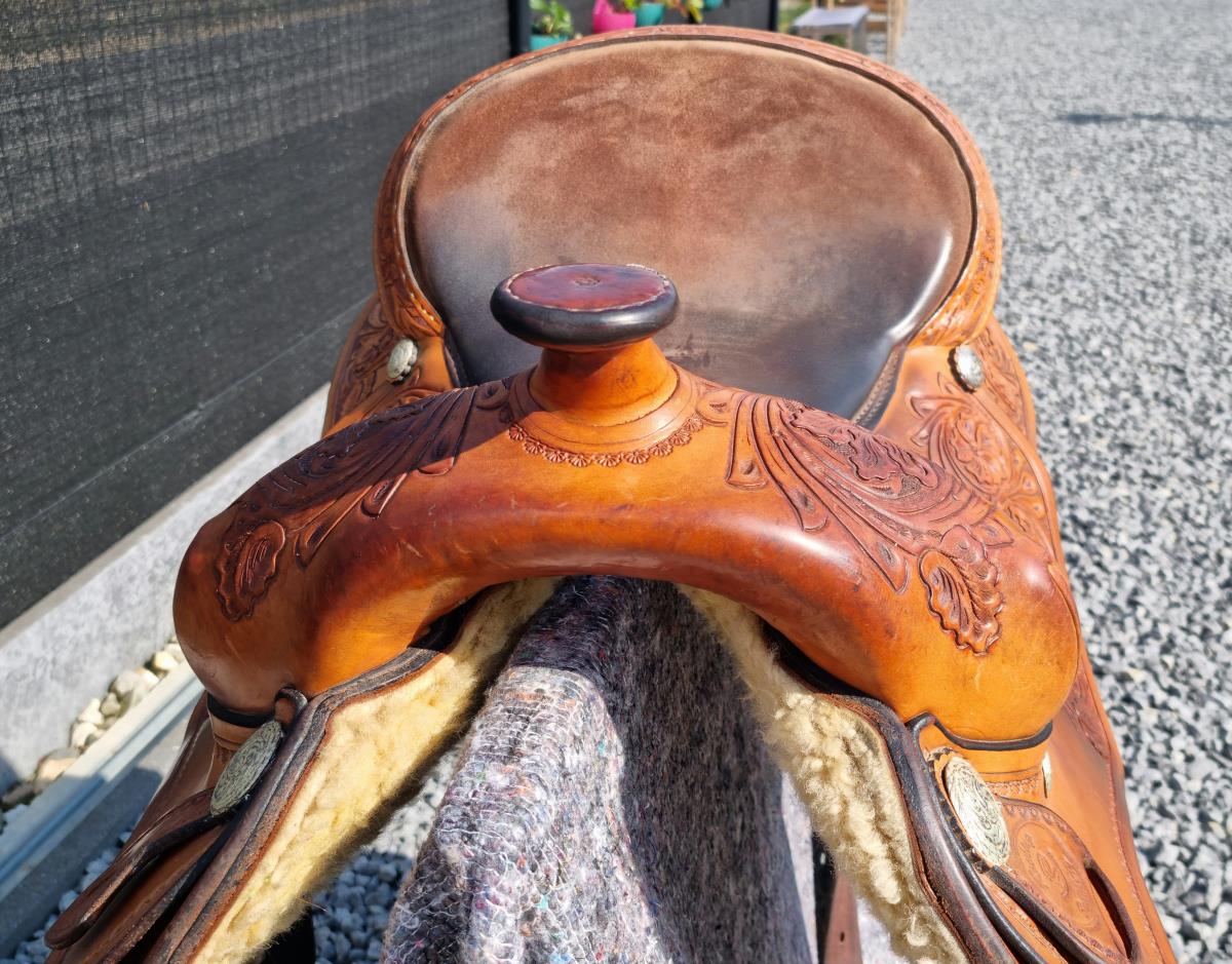 Prachtig Rocking R westernzadel - 16 inch