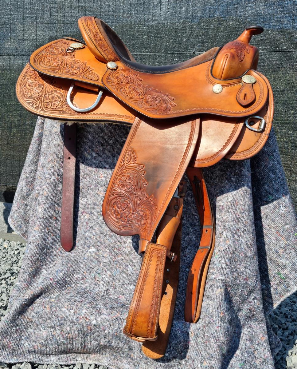 Prachtig Rocking R westernzadel - 16 inch