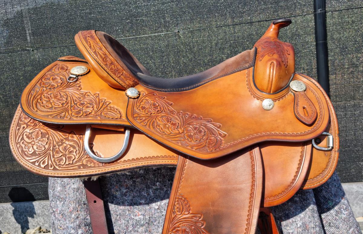 Prachtig Rocking R westernzadel - 16 inch
