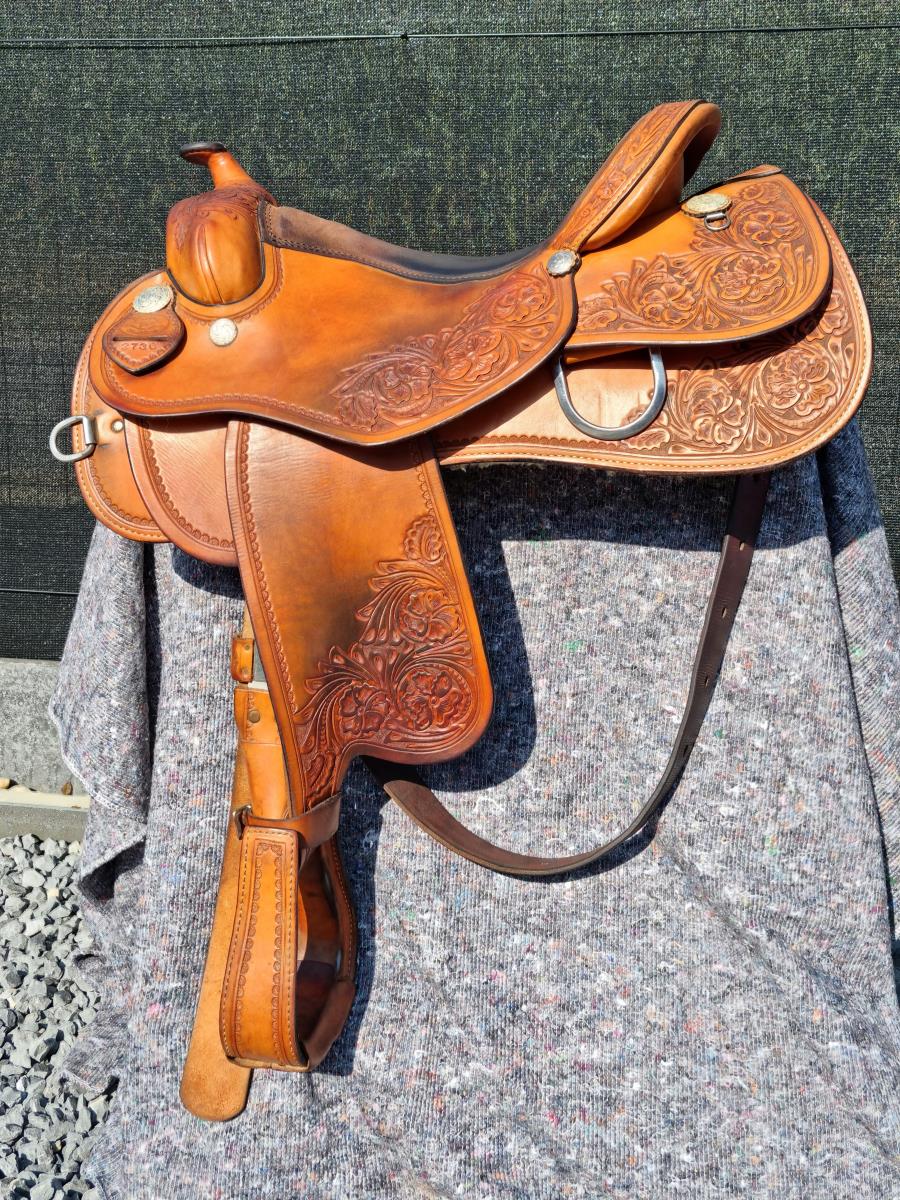 Prachtig Rocking R westernzadel - 16 inch