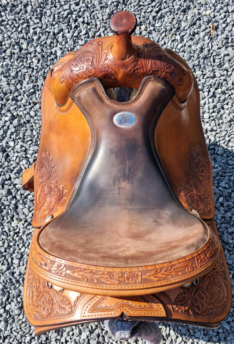 Prachtig Rocking R westernzadel - 16 inch